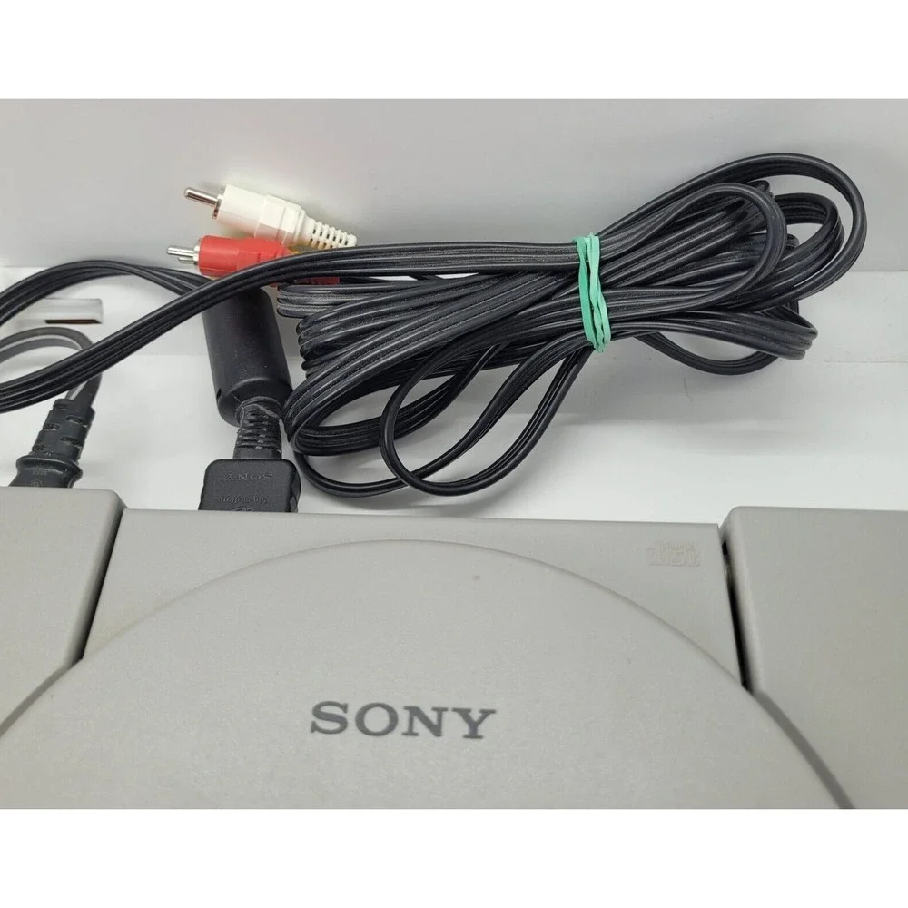 Sony PlayStation PS1 Console With Box Tested Works Extra Memory Card Vintage